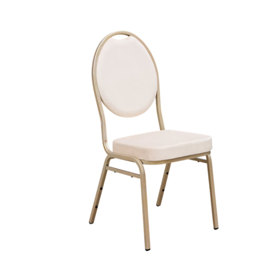 Location Chaise Banquet Beige Claire Velour