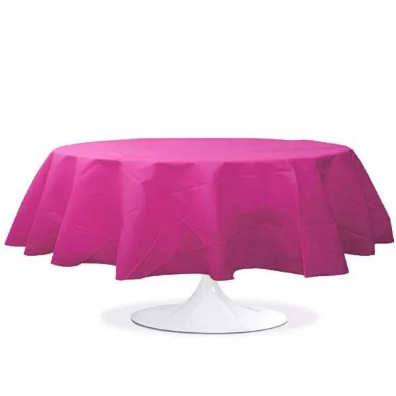 Location Nappe Ronde Fuchsia 240cm