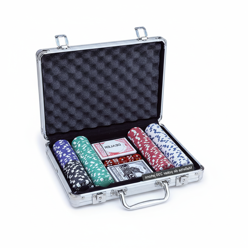 Malette de poker Buffalo 200 jetons en location pour événement à Paris – GP Loco Événement