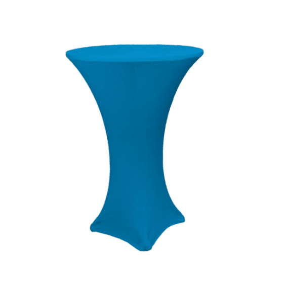 Location Table Haute Pliante Housse Bleue - GP LOCO EVENEMENT