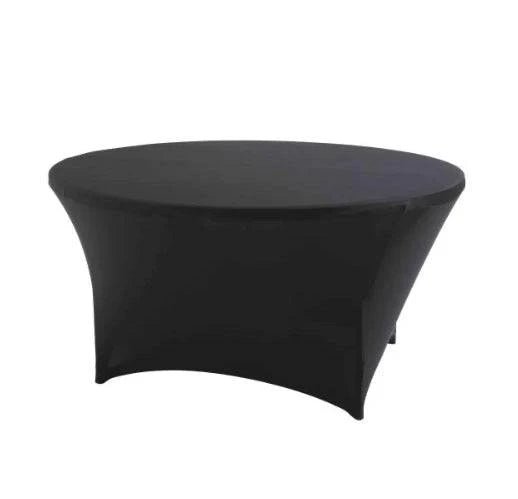 Location Table Pliante Ronde 180cm Housse Noire - GP LOCO EVENEMENT