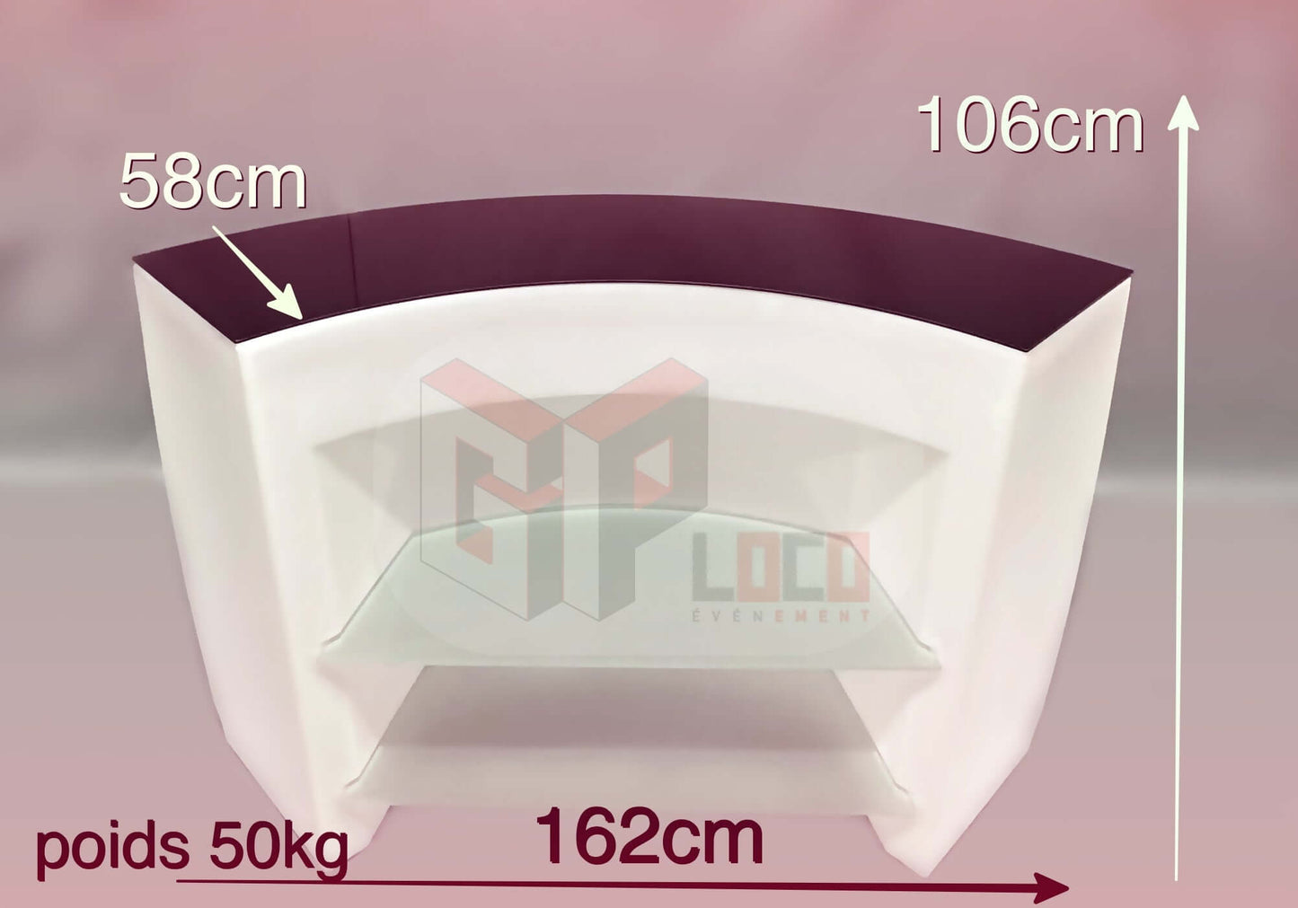 Location Bar Fiesta Corner Lumineux-Mobilier Lumineux Paris