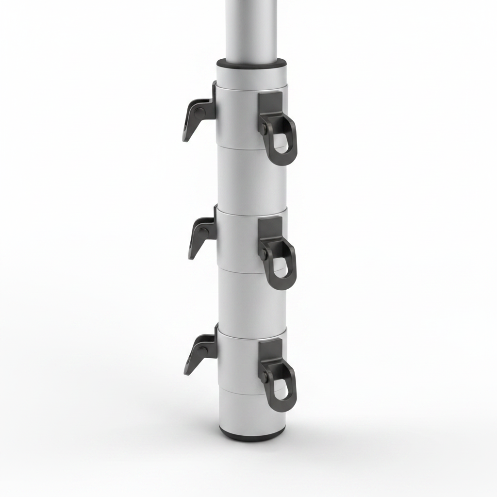 Système de réglage en hauteur 5 niveaux pour barnum pliant professionnel en aluminium
