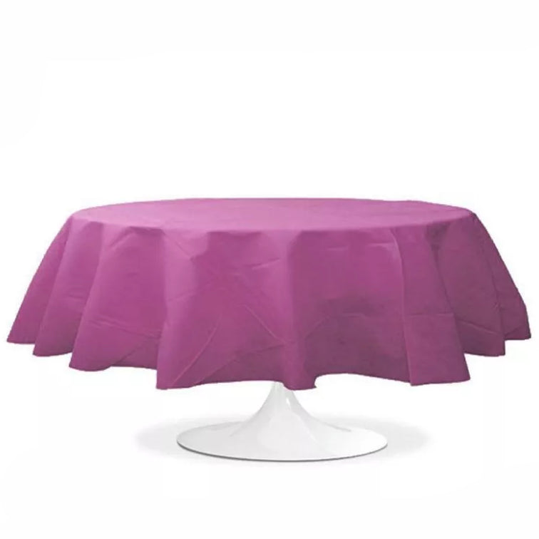 Location Nappe Ronde Prune 240cm