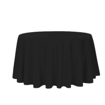 Location Nappe Ronde Noire 300 x 300