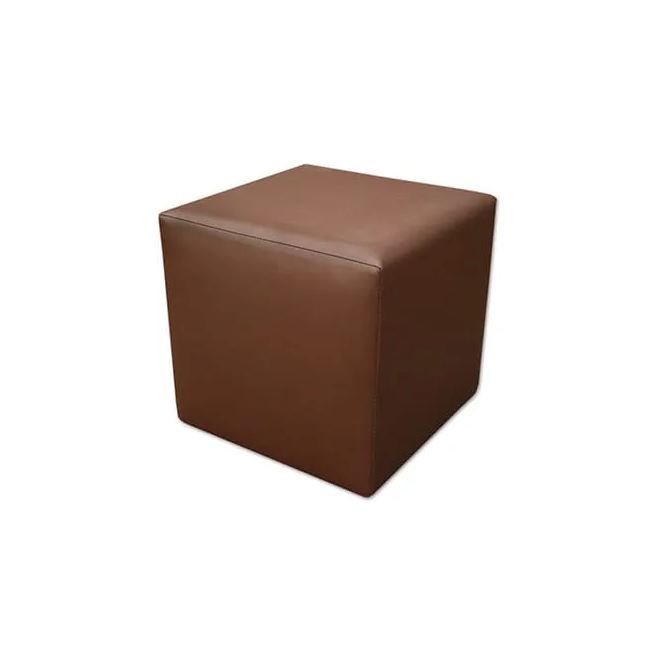 Location Pouf Marron 40x40cm-GP LOCO ÉVÉNEMENT