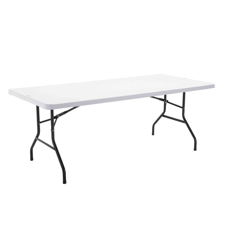 LOCATION TABLE PLIANTE RECTANGULAIRE 180cm BLANC