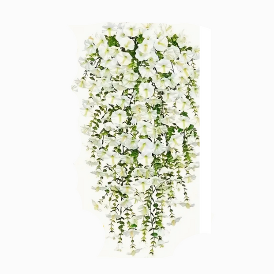 Location de Guirlandes de Fleurs Blanches Suspendues