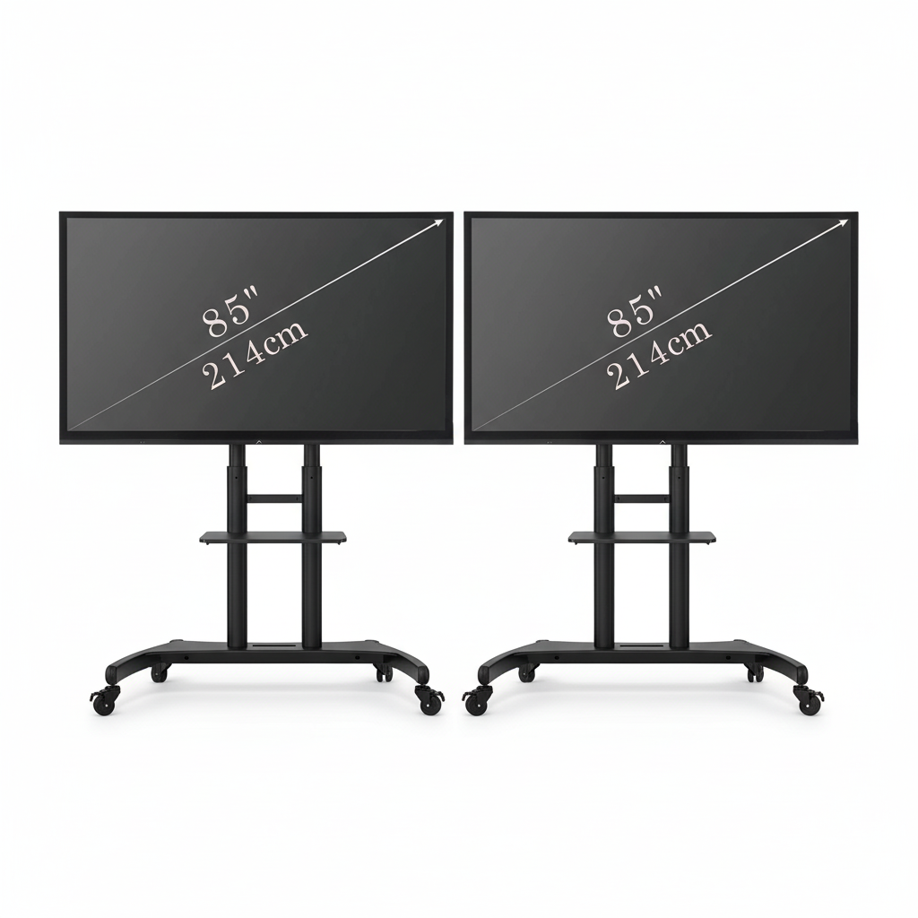 Pack 2 Écrans Géants LED 85" avec Supports Mobiles pour vos Événements à Compiègne, Amiens et Beauvais