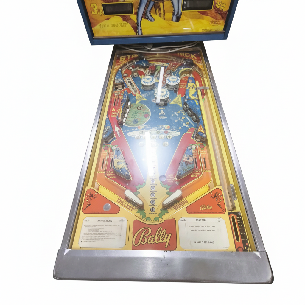 Plateau de jeu du flipper Star Trek Bally en location pour événement à Paris et Île-de-France