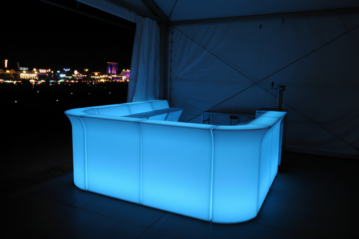 Bar lumineux LED bleu
