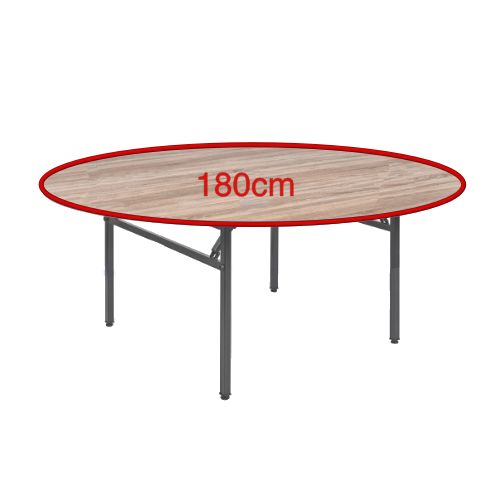 Location Table Pliante Ronde Bois 180cm