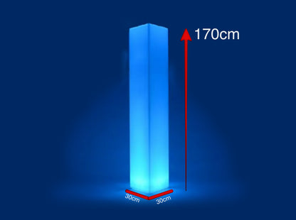 Location Colonne Carrée 170 Lumineuse-Mobilier Lumineux 