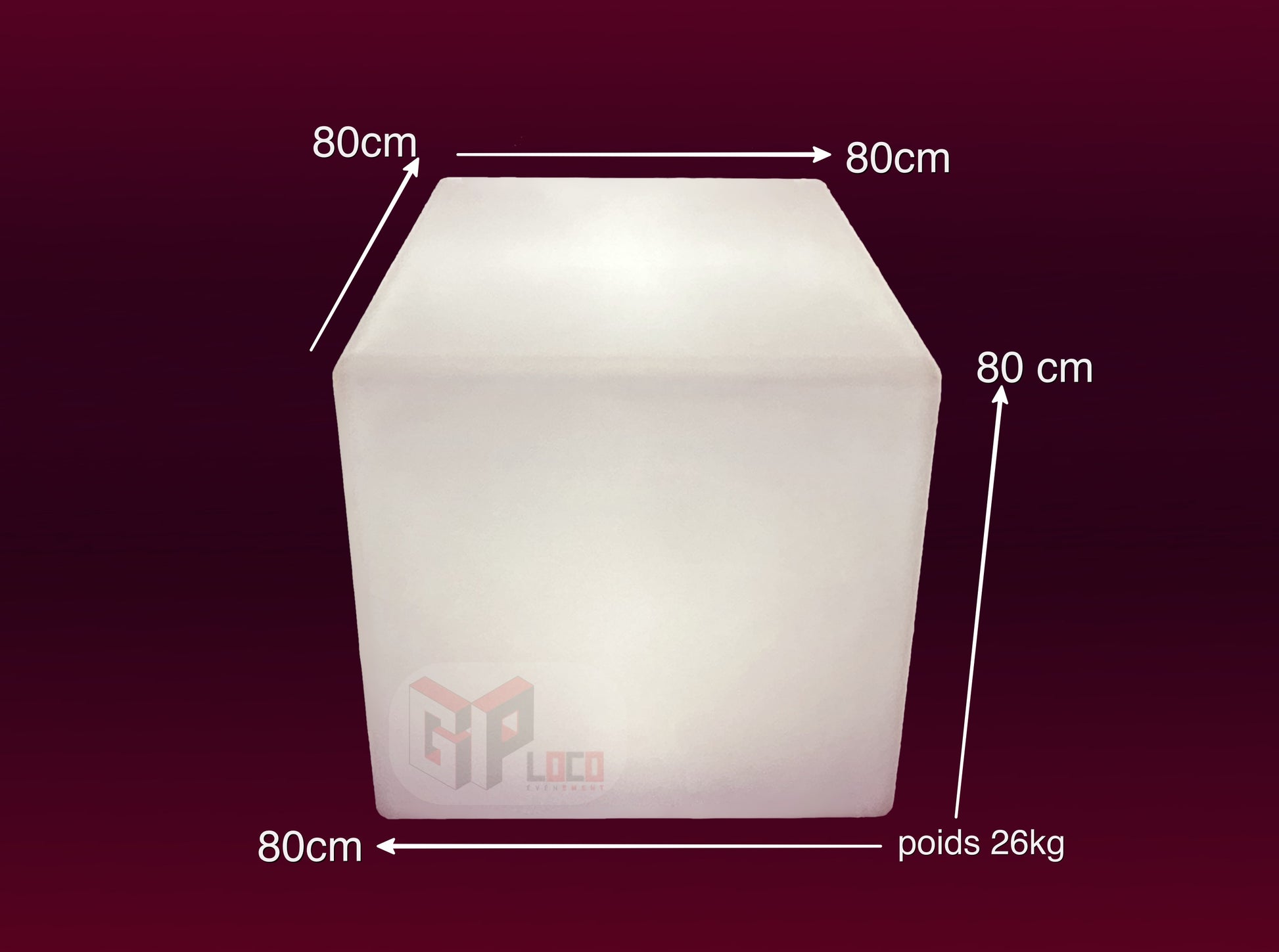 cube lumineux 80x80-gp loco evenement