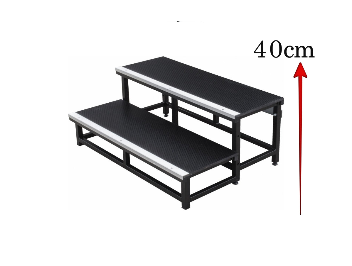 Escalier pour praticable et scène Hauteur 40cm Location-GP LOCO EVENEMENT