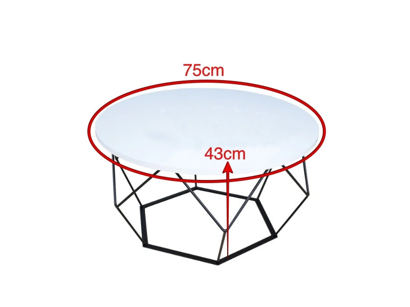 Table Basse Forsa Blanche Location-GP LOCO EVENEMENT