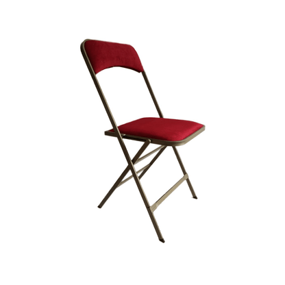 Location Chaise Pliante Rouge & Or M1