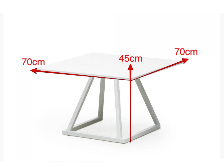 Table Basse Linea Blanche Location-GP LOCO EVENEMENT