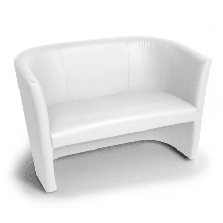 Location Canapé Barracuda Blanc 120 - GP LOCO EVENEMENT