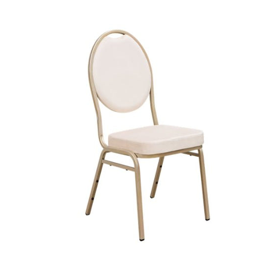 Location Chaise Banquet Beige Claire Velour Paris - GP LOCO EVENEMENT