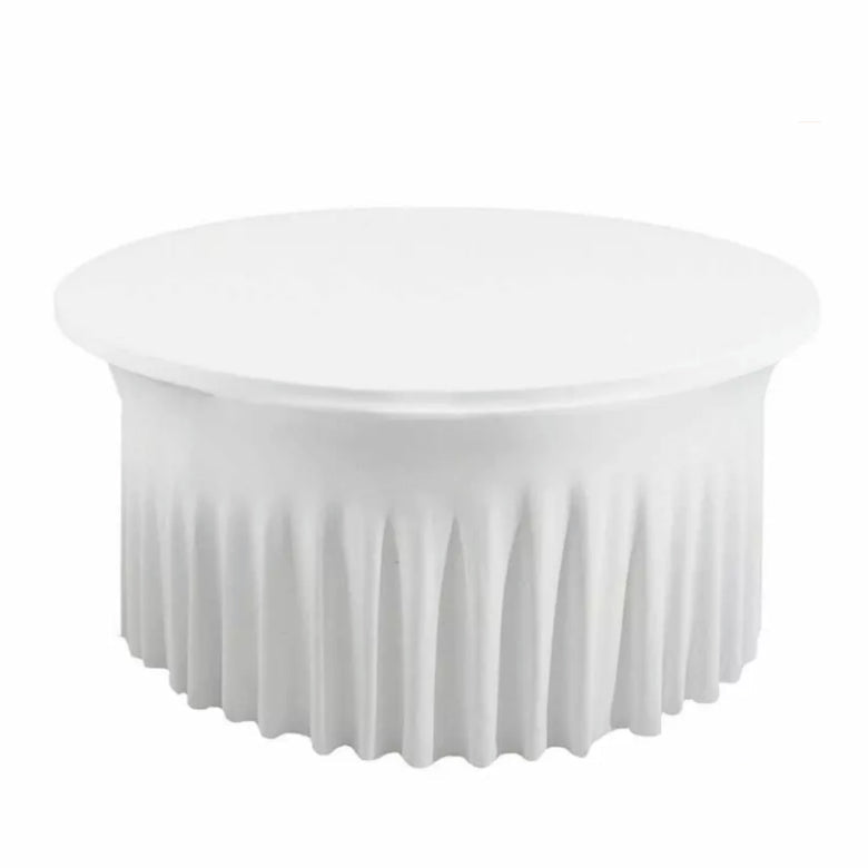 Location Nappe Ronde Juponnage Blanc 150cm - GP LOCO EVENEMENT
