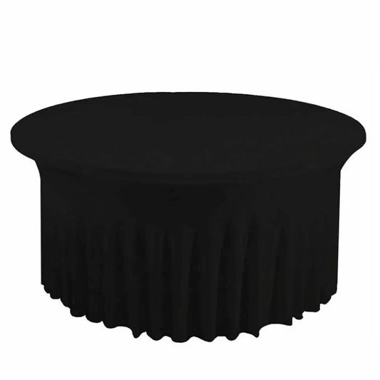 Location Nappe Ronde Juponnage Noir 180cm - GP LOCO EVENEMENT