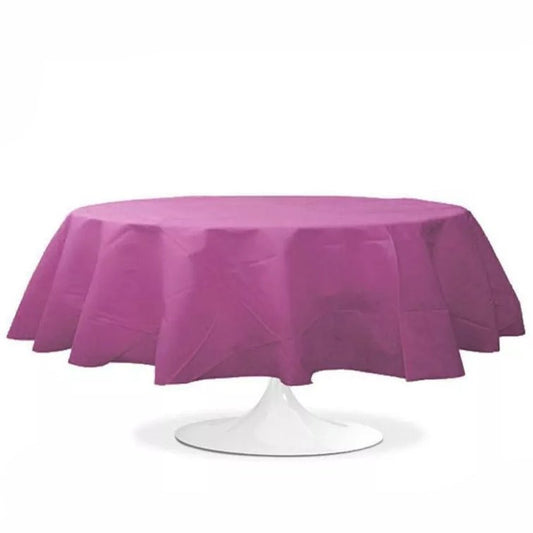 Location Nappe Ronde Prune 240cm - GP LOCO EVENEMENT