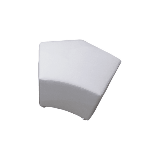 Location Pouf Rizoma Blanc Modulable - GP LOCO EVENEMENT