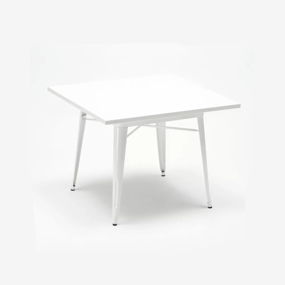 Location Table Tolix Blanc 80cm - GP LOCO EVENEMENT