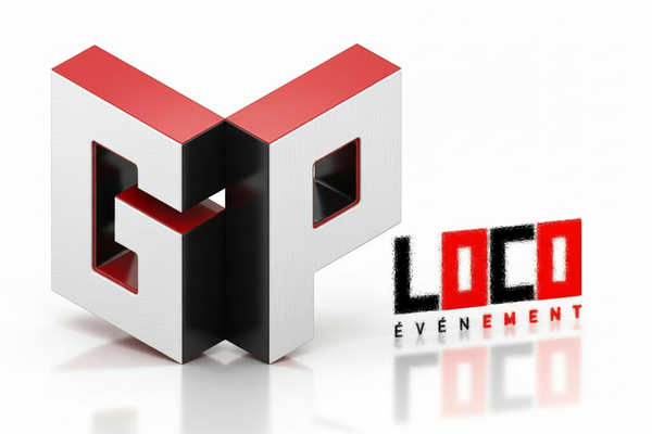 Logo GP LOCO ÉVÉNEMENT poziome