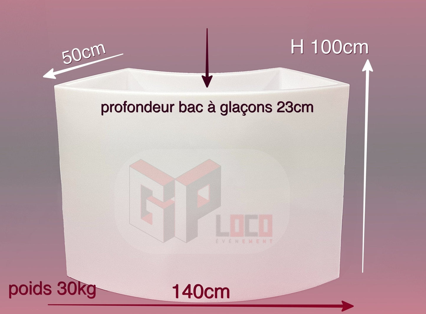 Location Bar Snake Ice Lumineux - GP LOCO EVENEMENT
